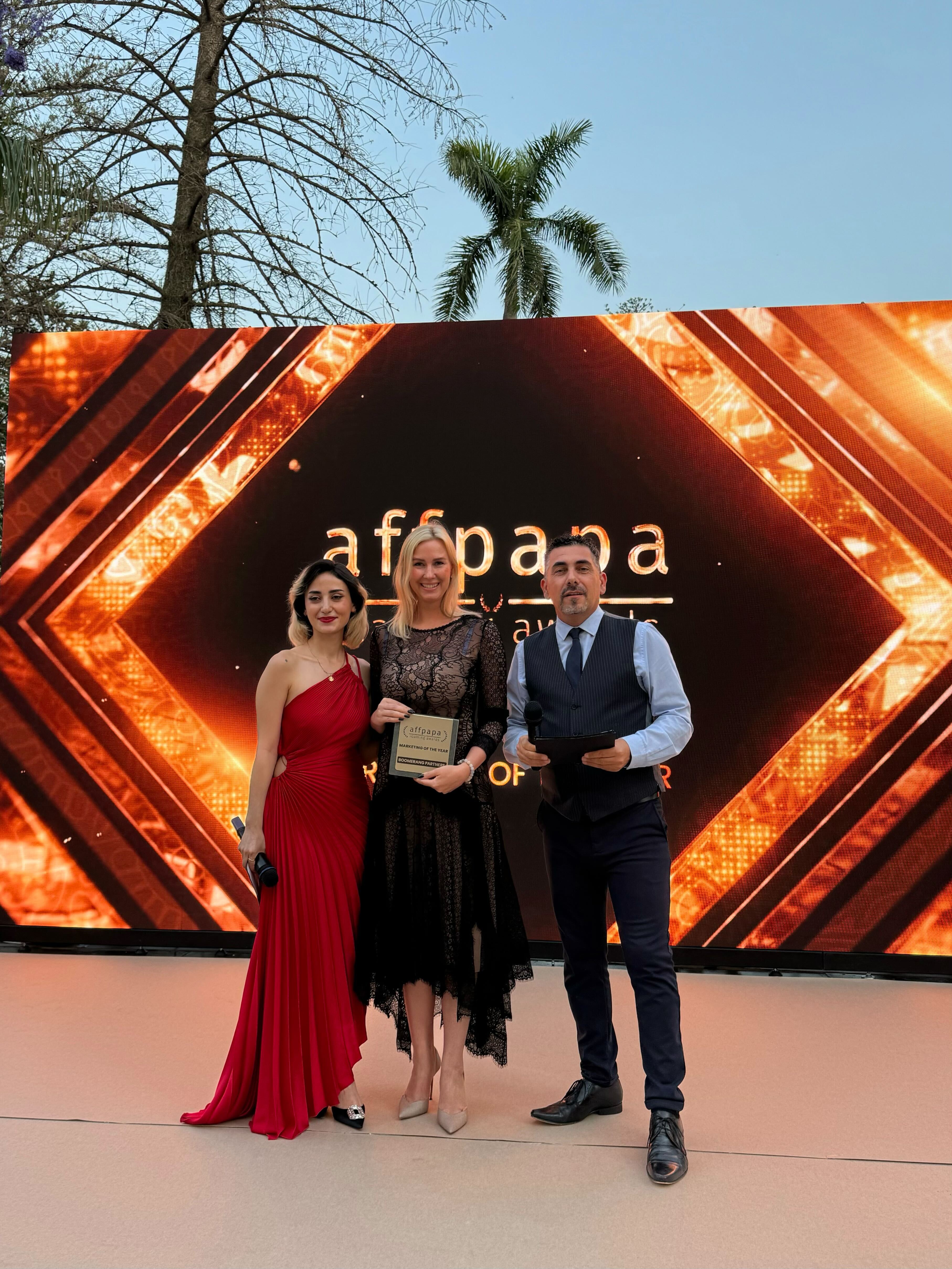 Boomerang Partners Wins Marketing of the Year at AffPapa iGaming Awards 2024