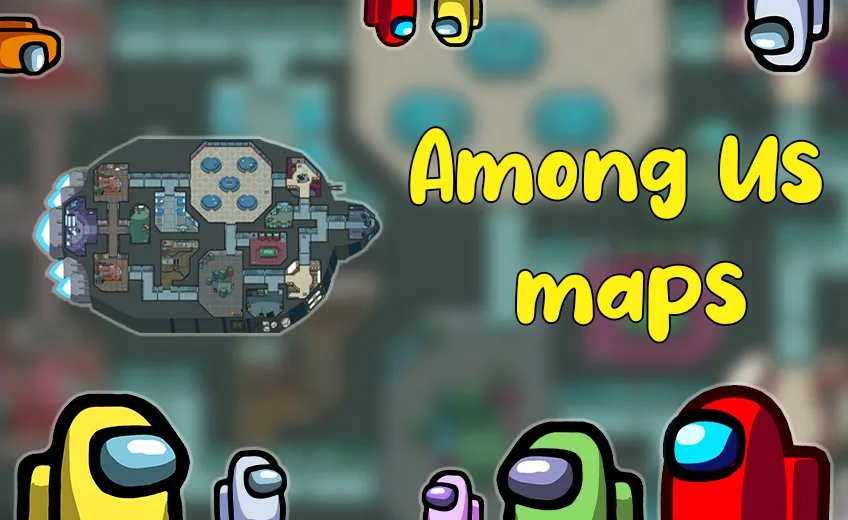 Among Us maps: Vent Locations and Visual Tasks