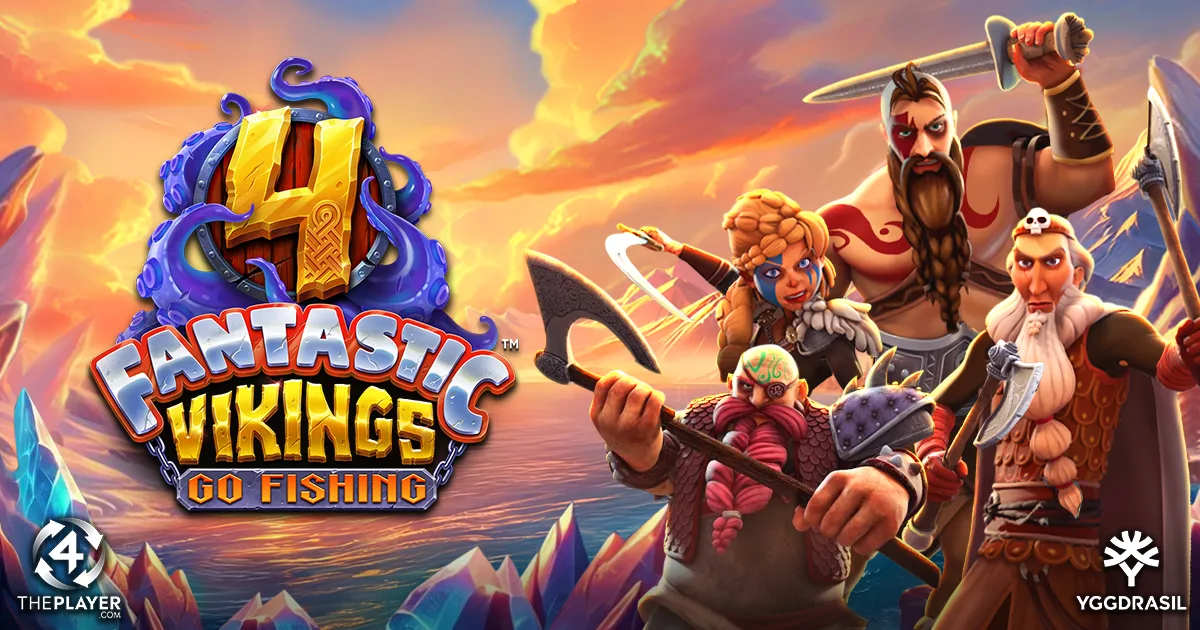 Legends collide as 4ThePlayer and Yggdrasil release 4 Fantastic Vikings Go Fishing