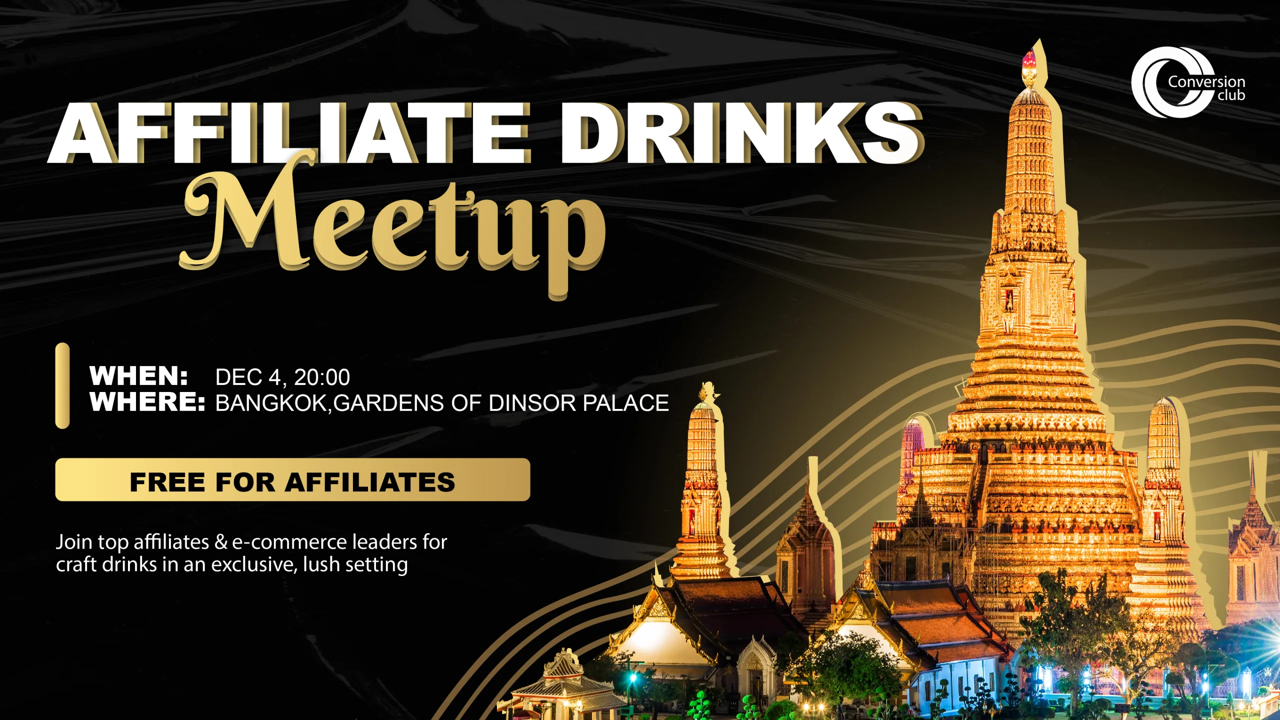 Affiliate Drinks Meetup – Bangkok