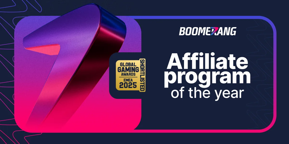 Boomerang Partners Nominated for Affiliate Program of the Year at Global Gaming Awards EMEA 2025