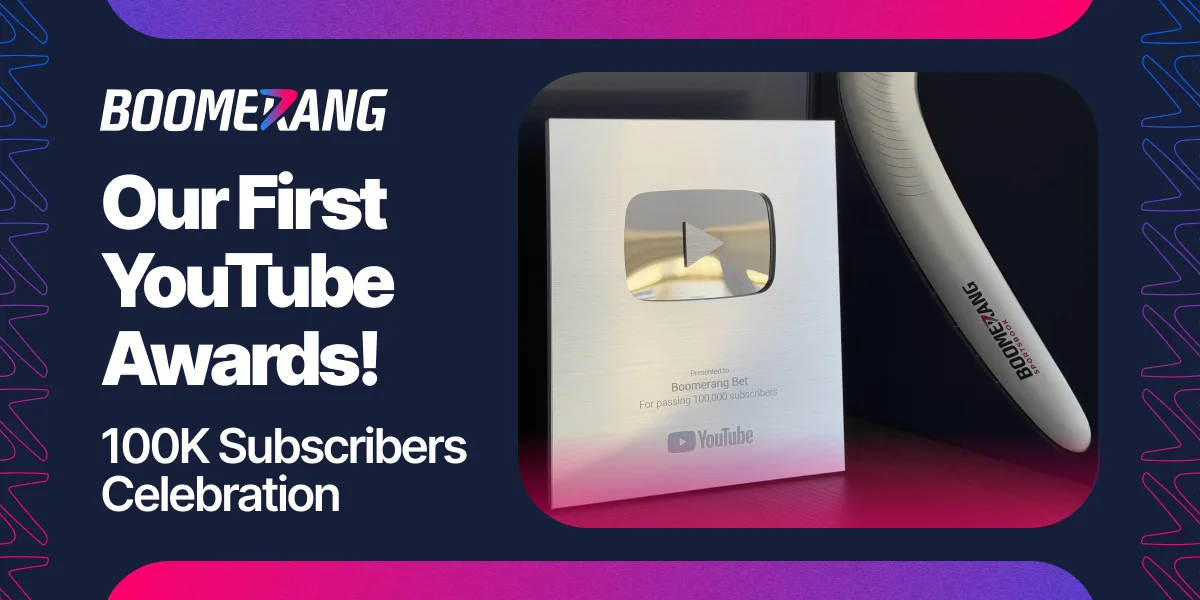 Boomerang received YouTube Creator Awards for the two channels with sport content – both were awarded the Silver Button