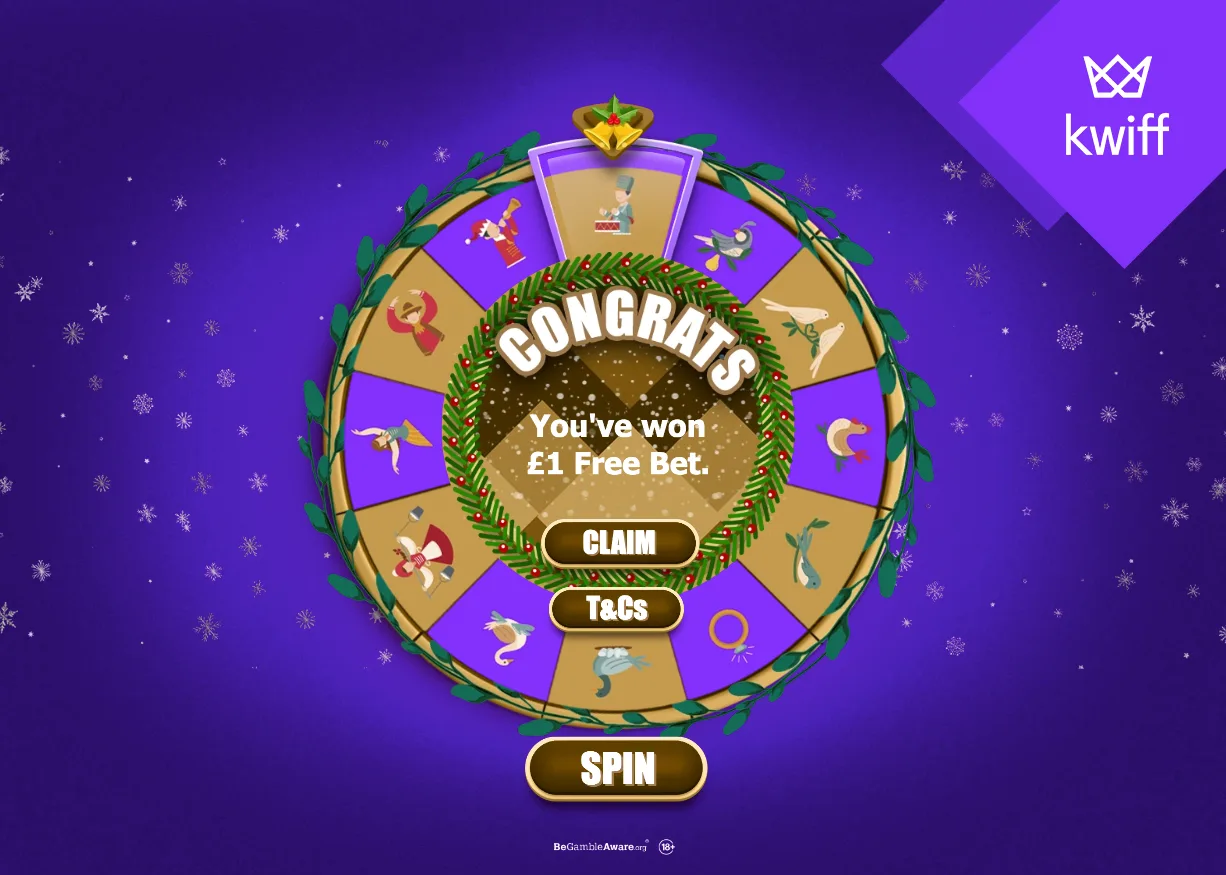 kwiff rolls out free prize wheel to boost player engagement